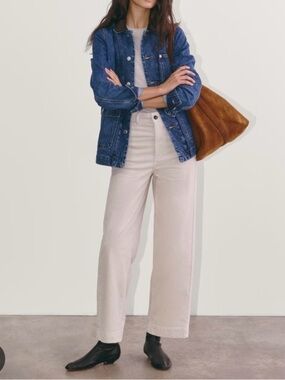 Everlane Straight-Leg Jeans in Cream